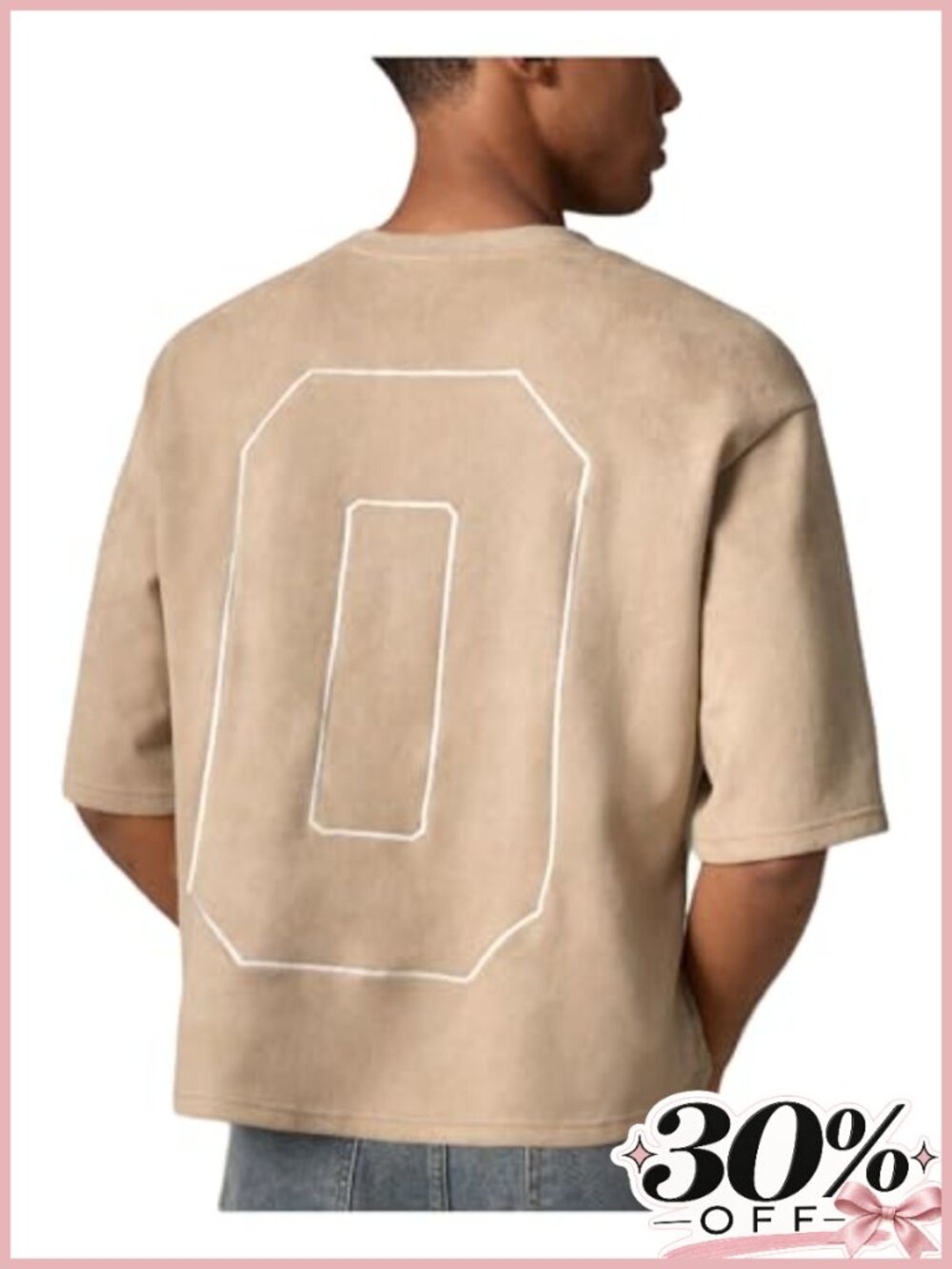 Men's Cropped T-Shirt Short Sleeve Oversized Boxy Crop Tee